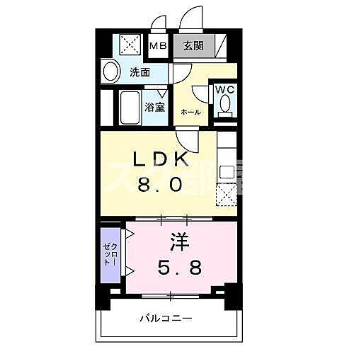 ココ　クレメント　２ 2階 1LDK 賃貸物件詳細