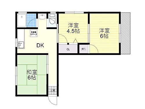 大阪府箕面市桜井1丁目 桜井駅 3DK マンション 賃貸物件詳細