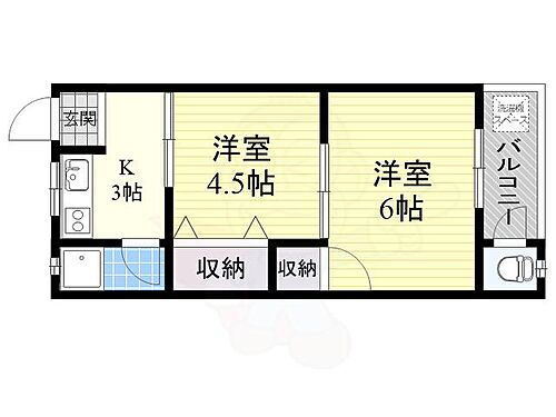 大阪府茨木市丑寅2丁目 沢良宜駅 2K アパート 賃貸物件詳細
