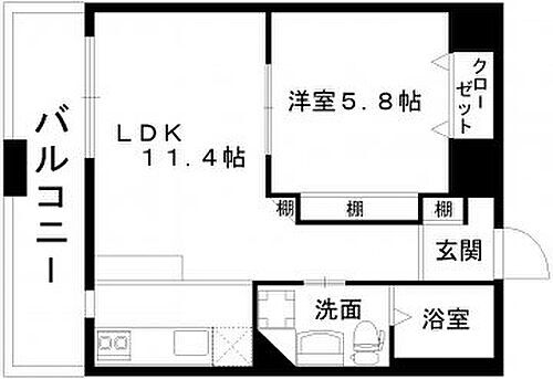 熊本県熊本市中央区辛島町 西辛島町駅 1LDK マンション 賃貸物件詳細