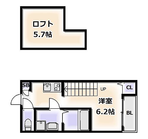 大阪府大阪市住吉区清水丘2丁目 我孫子前駅 1SK アパート 賃貸物件詳細