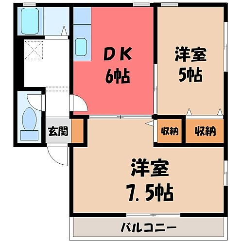 群馬県前橋市高井町１丁目 賃貸アパート