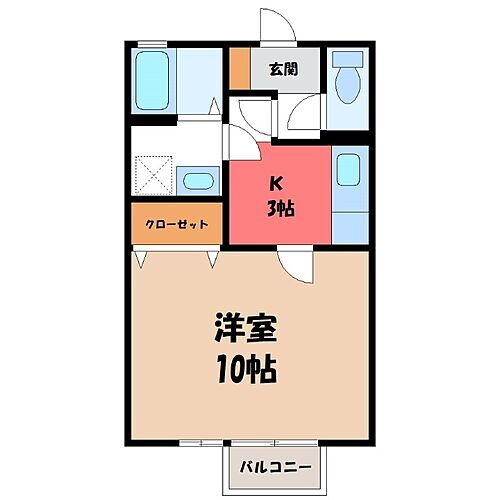 群馬県前橋市三俣町１丁目 賃貸アパート