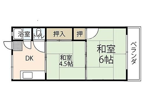 浜本マンション 3階 2DK 賃貸物件詳細