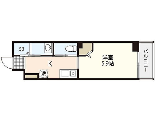 広島県安芸郡府中町大須4丁目 矢賀駅 1K マンション 賃貸物件詳細