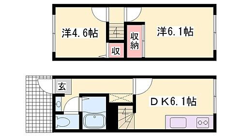 ハイツコスモス 2階 2DK 賃貸物件詳細