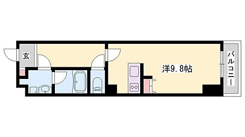 ＴＨＥ　ＭＵＳＥ神屋町 2階 1K 賃貸物件詳細