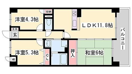 ルピナス南大路 8階 3LDK 賃貸物件詳細