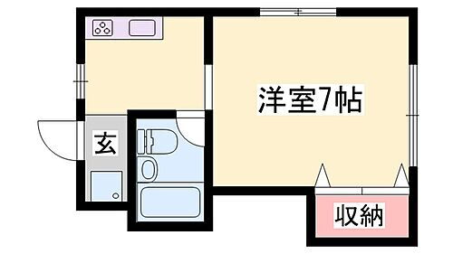 コーポ西中島 1階 1K 賃貸物件詳細
