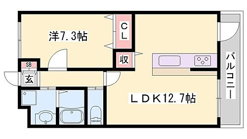 兵庫県姫路市飾磨区英賀宮町1丁目 英賀保駅 1LDK アパート 賃貸物件詳細