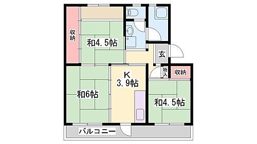 兵庫県三木市志染町西自由が丘２丁目 賃貸マンション