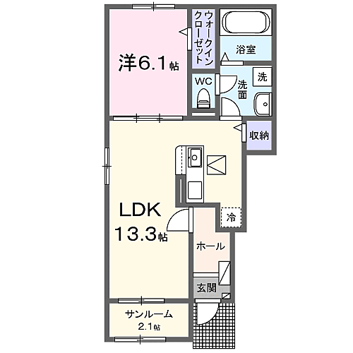 鳥取県西伯郡南部町法勝寺 米子駅 1LDK アパート 賃貸物件詳細