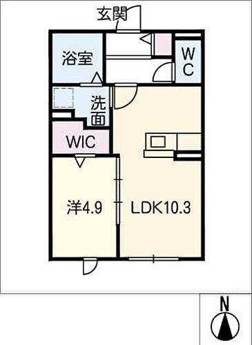 愛知県岡崎市上地1丁目 岡崎駅 1LDK アパート 賃貸物件詳細