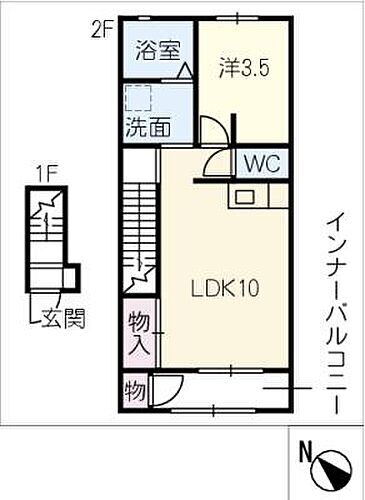 三重県四日市市川島町 伊勢川島駅 1LDK アパート 賃貸物件詳細