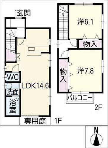 愛知県名古屋市港区春田野1丁目 港北駅 2LDK 一戸建て 賃貸物件詳細