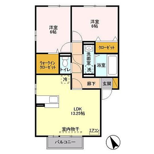 群馬県伊勢崎市境三ツ木226-11 世良田駅 2LDK アパート 賃貸物件詳細