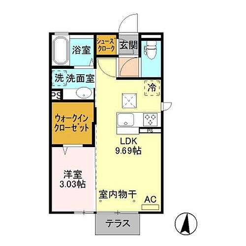 栃木県佐野市北茂呂町 佐野市駅 1LDK アパート 賃貸物件詳細