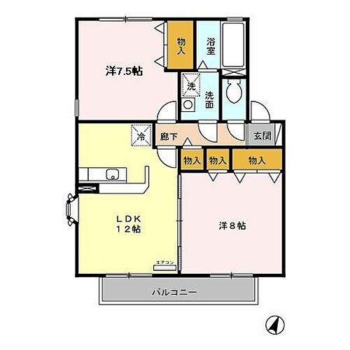 ルミナール・デュオ 2階 2LDK 賃貸物件詳細