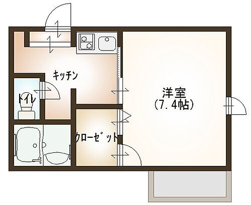 滋賀県東近江市八日市東本町 八日市駅 1K アパート 賃貸物件詳細