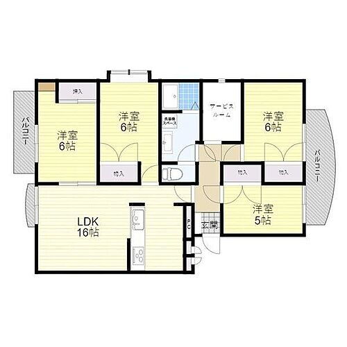 サンヴェールハイツ 3階 4LDK 賃貸物件詳細