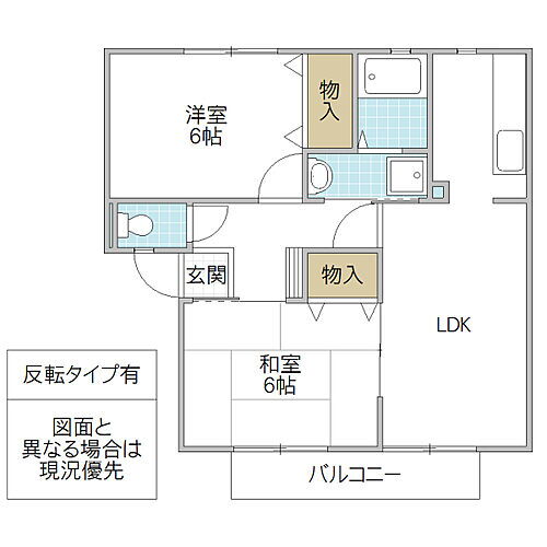 茨城県水戸市千波町 水戸駅 2LDK アパート 賃貸物件詳細