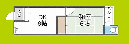 大阪府大阪市鶴見区徳庵1丁目 徳庵駅 1DK アパート 賃貸物件詳細