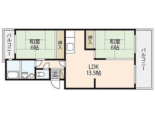 第１ビューハイツ 4階 2LDK 賃貸物件詳細