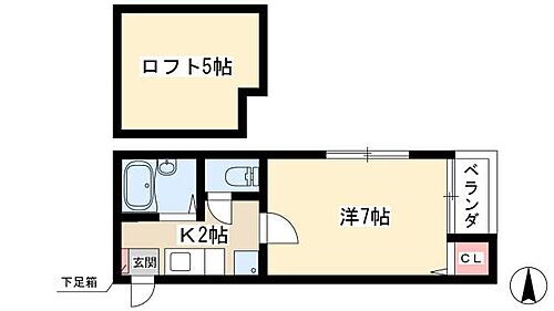 愛知県名古屋市中村区野田町字経田50-2 八田駅 1K アパート 賃貸物件詳細