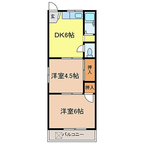 狭山桜台マンション 4階 2DK 賃貸物件詳細