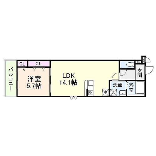 大阪府泉大津市池浦町4丁目9-17 松ノ浜駅 1LDK アパート 賃貸物件詳細