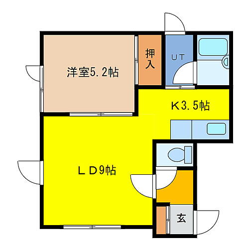 北海道千歳市北陽4丁目7-2 長都駅 1LDK アパート 賃貸物件詳細