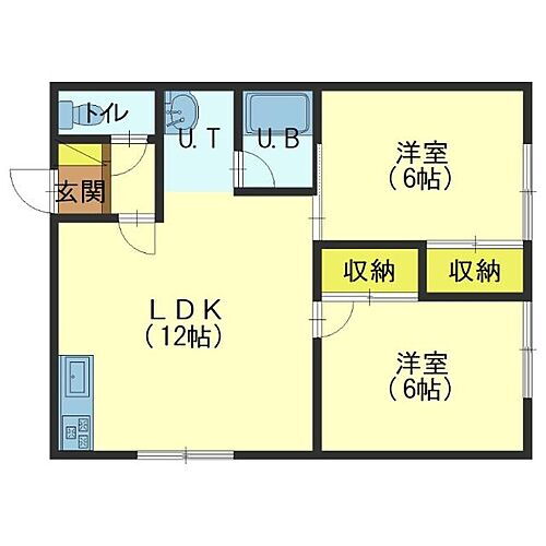 北海道亀田郡七飯町大川2丁目21-7・8 桔梗駅 2LDK アパート 賃貸物件詳細