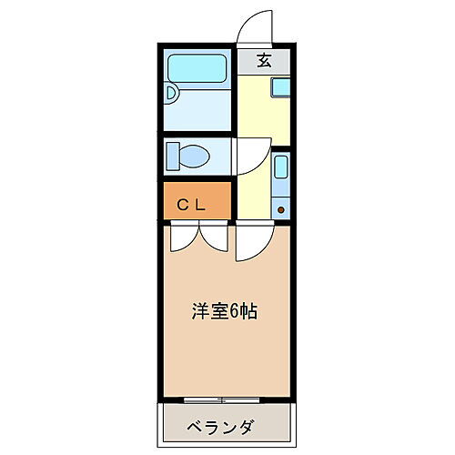 グリーハイツ 2階 1K 賃貸物件詳細