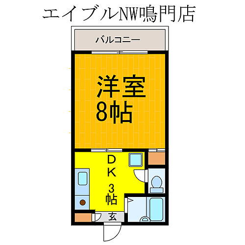 徳島県鳴門市撫養町小桑島字前浜137 鳴門駅 1DK アパート 賃貸物件詳細