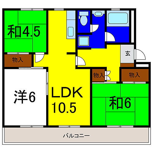 徳島県板野郡松茂町笹木野字北上146-2 教会前駅 3LDK マンション 賃貸物件詳細