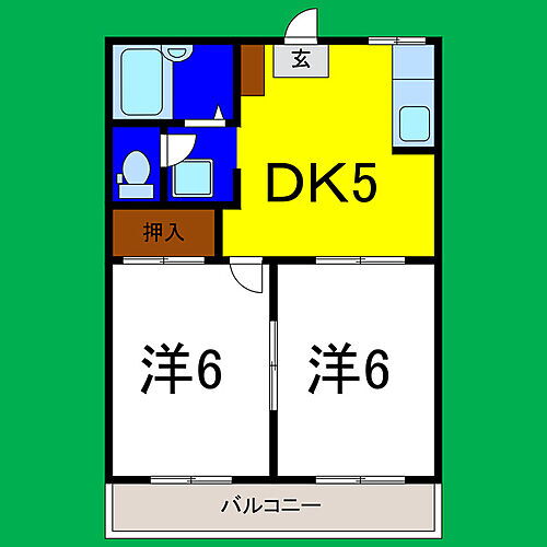 徳島県徳島市上助任町三本松371-1 佐古駅 2DK アパート 賃貸物件詳細