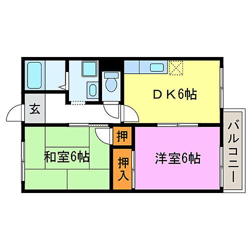 滋賀県湖南市柑子袋東3丁目 甲西駅 2DK アパート 賃貸物件詳細