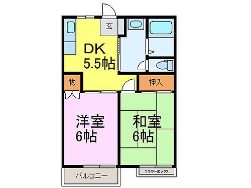 茨城県古河市三和 古河駅 2DK アパート 賃貸物件詳細