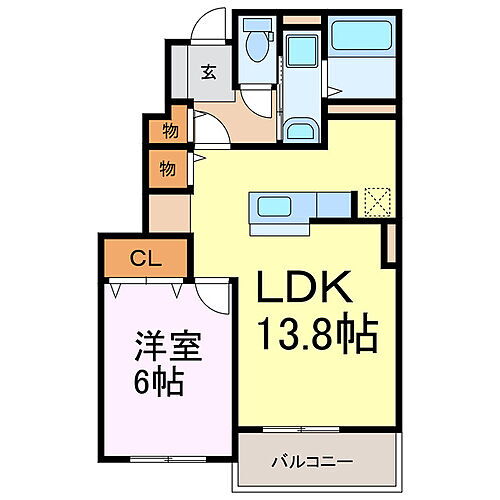 茨城県古河市下大野 古河駅 1LDK アパート 賃貸物件詳細
