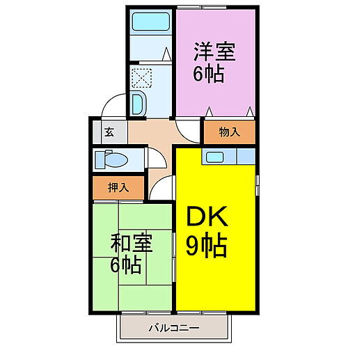 埼玉県行田市富士見町2丁目 東行田駅 2DK アパート 賃貸物件詳細