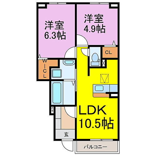 埼玉県羽生市北3丁目 羽生駅 2LDK アパート 賃貸物件詳細