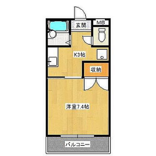 山口県下関市生野町2丁目 1K アパート 賃貸物件詳細