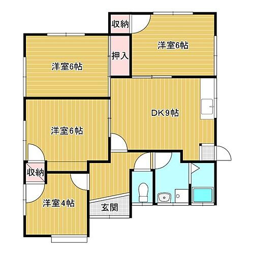 山口県下関市川中豊町6丁目 4DK 一戸建て 賃貸物件詳細