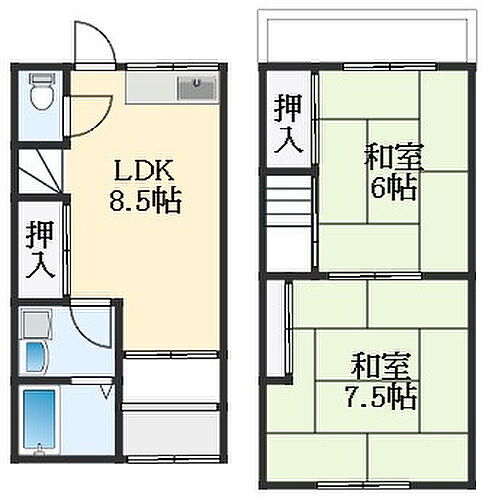 大阪府松原市天美東９丁目 テラスハウス