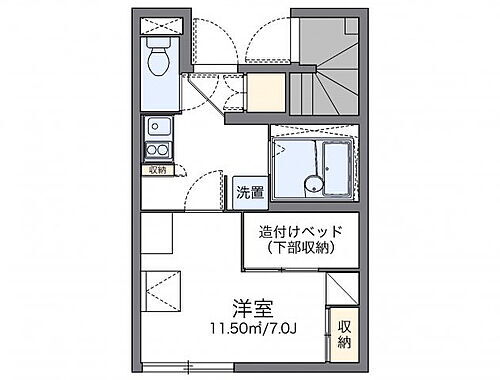 愛知県春日井市中切町字若原50-1 勝川駅 1K アパート 賃貸物件詳細