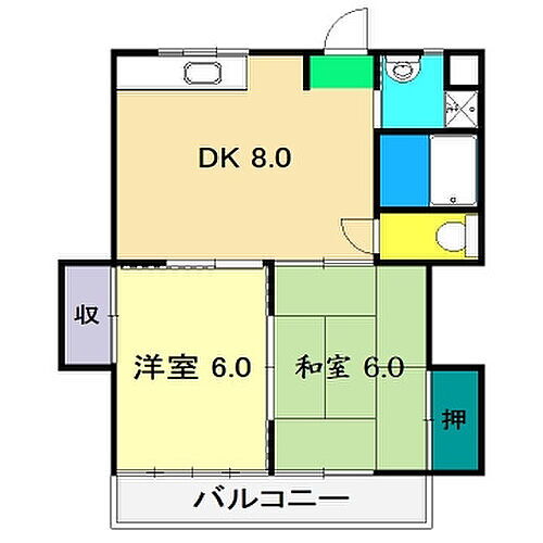 マノワール高？ 3階 2LDK 賃貸物件詳細