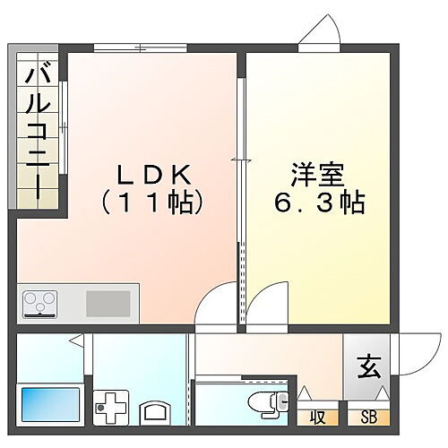 ウエスト大久保ＩＩ 3階 1LDK 賃貸物件詳細