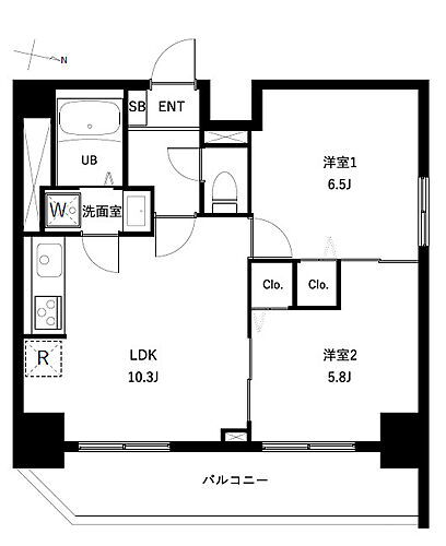 東京都足立区扇3丁目1-6 扇大橋駅 2LDK マンション 賃貸物件詳細