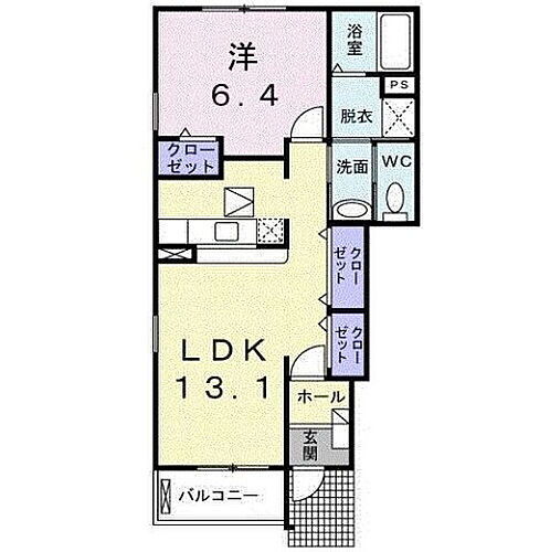 フォレスト　Ｋ 1階 1LDK 賃貸物件詳細