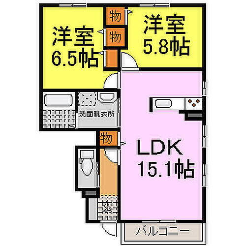 兵庫県姫路市阿保 姫路駅 2LDK アパート 賃貸物件詳細